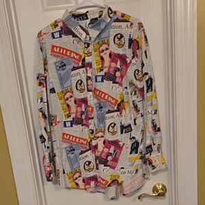 NY&C Madison Blouse,Multicolor,SizeLarge